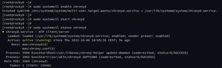 How do I enable chrony?