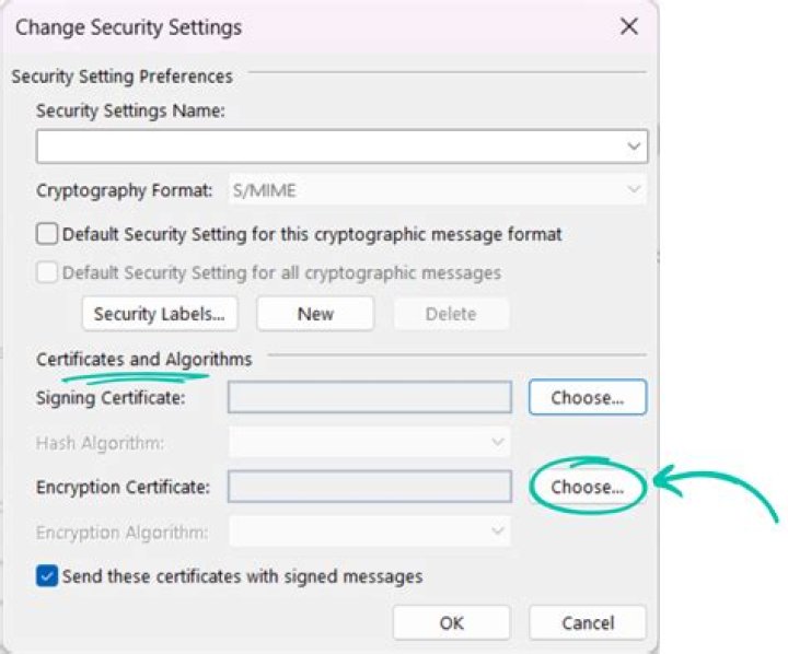 How do I encrypt an email in Apple Mail?