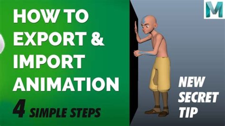 How do I export an animation in Maya 2019?