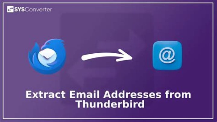How do I export email addresses from Thunderbird?