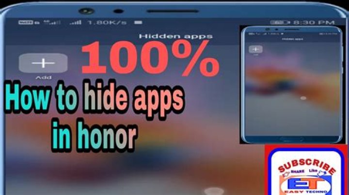 How do I find hidden apps in honor 7x?