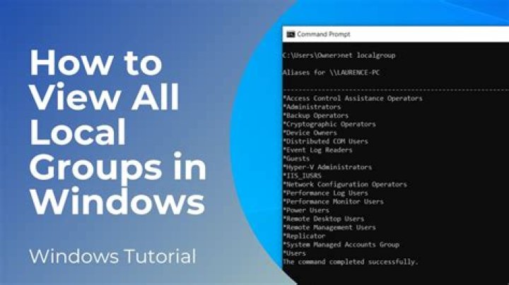 How do I find my groups in Windows?