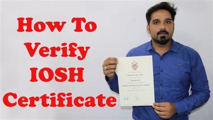 How do I find my IOSH certificate?