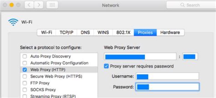 How do I find my proxy server on a Mac?