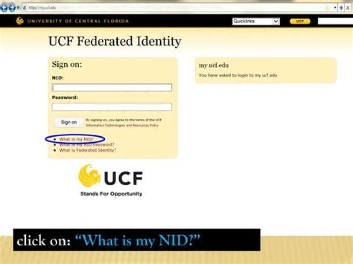 How do I find my UCF NID?