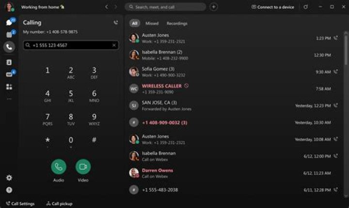 How do I find my Webex phone number?