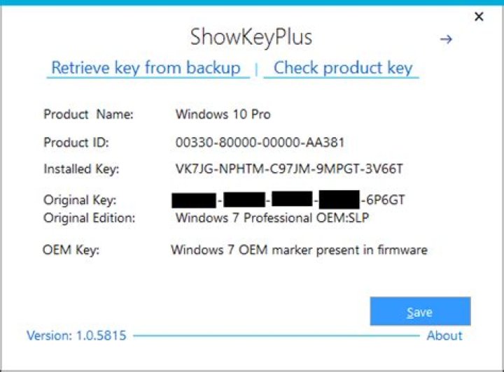 How do I find my Windows 8 product key after upgrading to Windows 10?