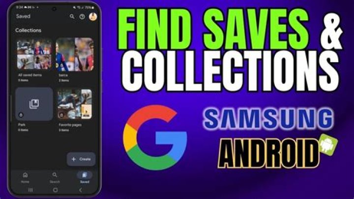 How do I find saved items on my Android phone?