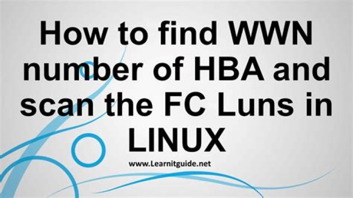 How do I find the WWN number of a LUN in Linux?
