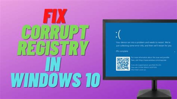 How do I fix a corrupt registry key?