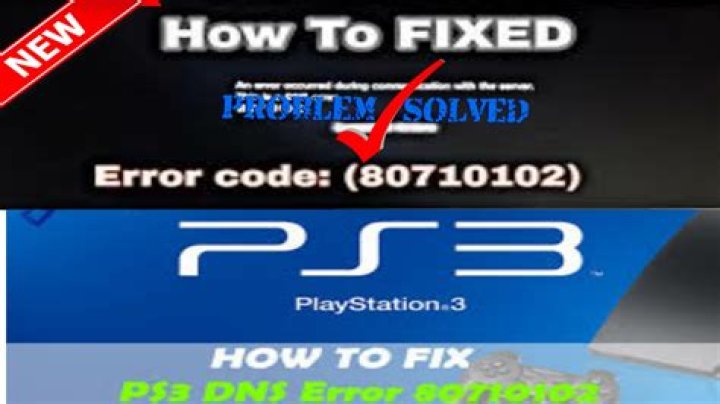 How do I fix DNS error on ps3?