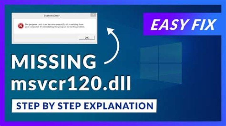 How do I fix MSVCR120 dll not found?