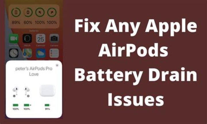 How do I fix my AirPods Pro battery drain?