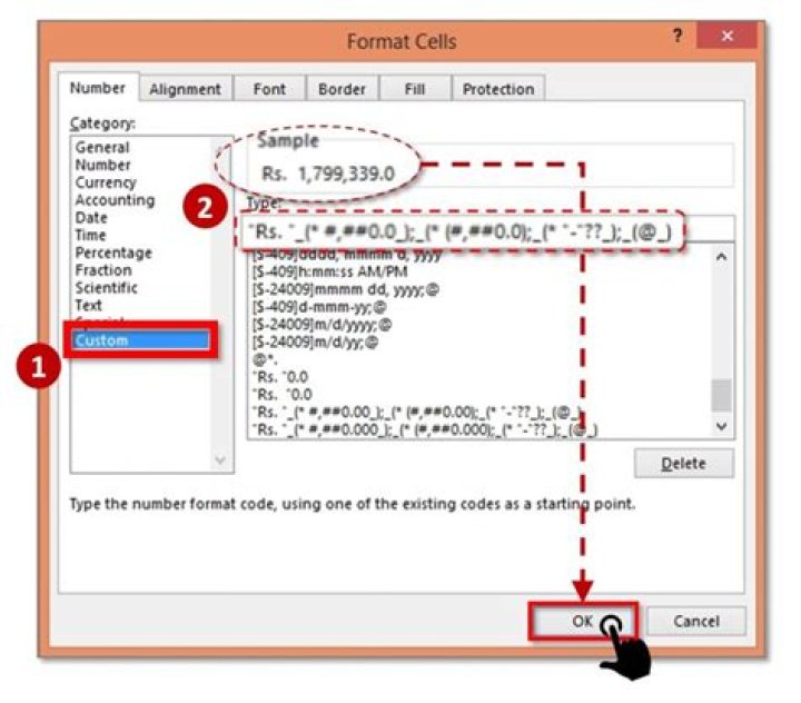 How do I format code in Excel?