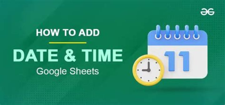 How do I format date and time in Google Sheets?