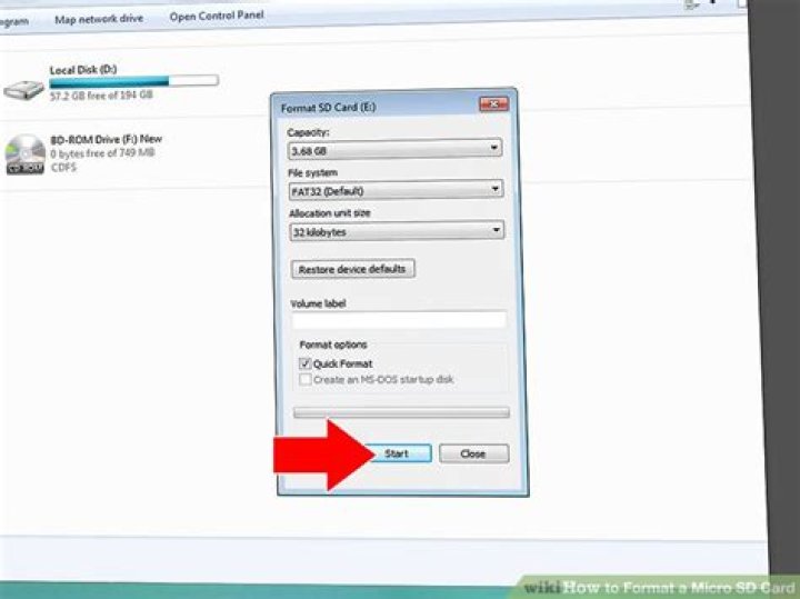How do I format my micro SD card for my Garmin?