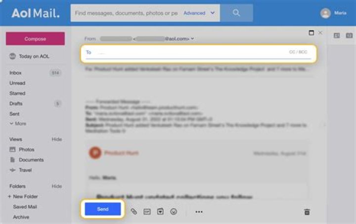 How do I forward a group email on AOL?