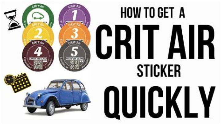 How do I get a crit air sticker?