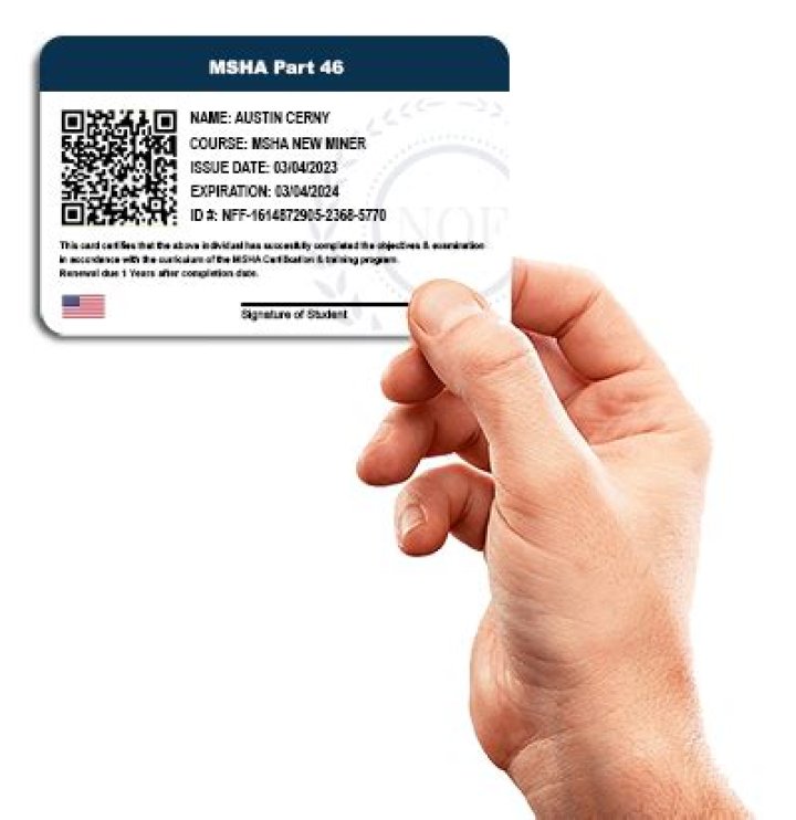 How do I get a MSHA blue card?