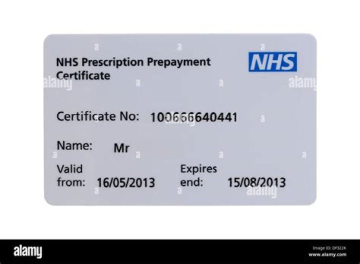 How do I get a NHS prescription card?