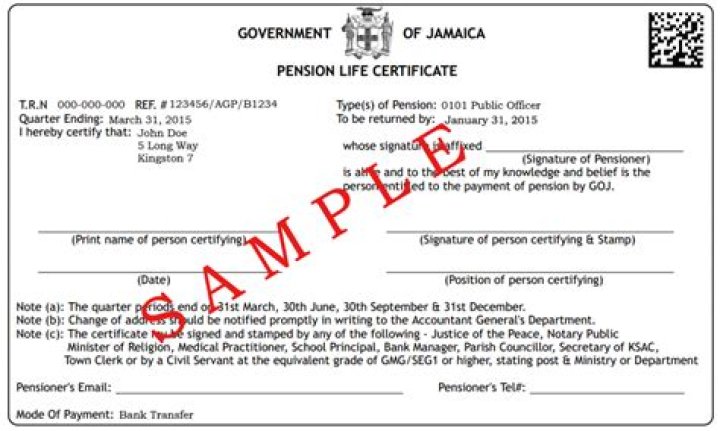 How do I get a pension certificate?