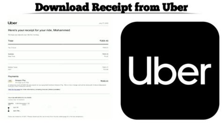 How do I get a receipt from uber eats?