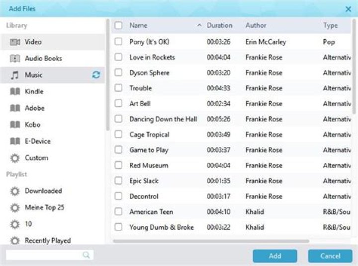 How do I get an m4a file into iTunes?