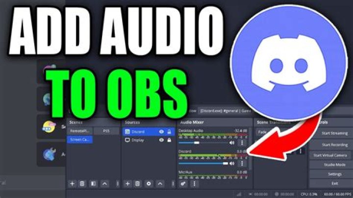 How do I get discord audio on OBS?