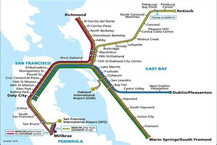How do I get from BART to Embarcadero from SFO?