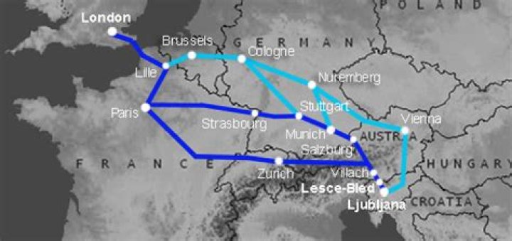How do I get from London to Slovenia by train?