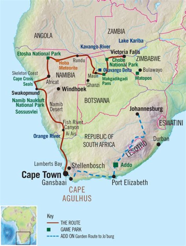 How do I get from Victoria Falls to Cape Town?