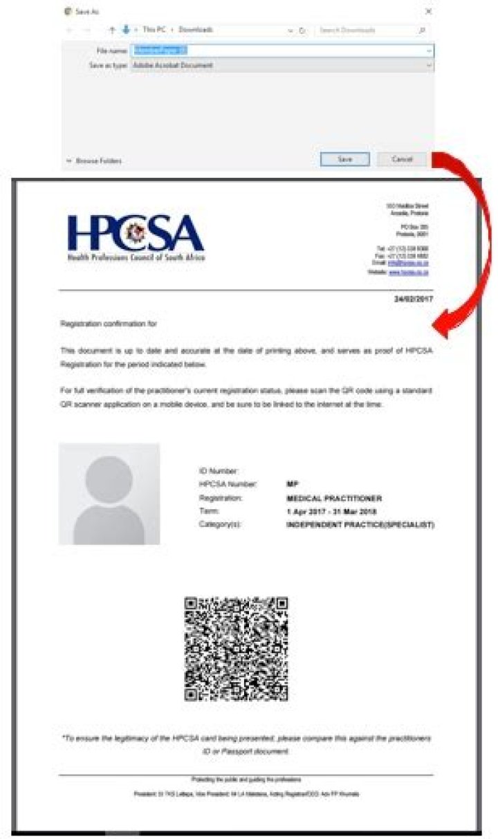 How do I get my Hpcsa certificate?