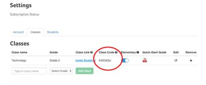 How do I get Newsela class code?