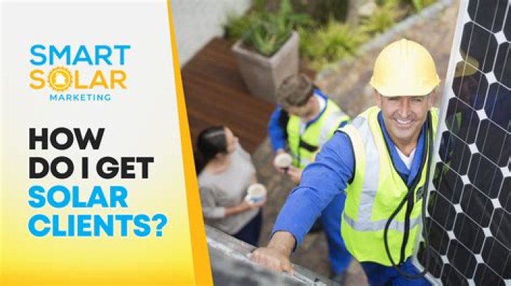 How do I get solar clients?