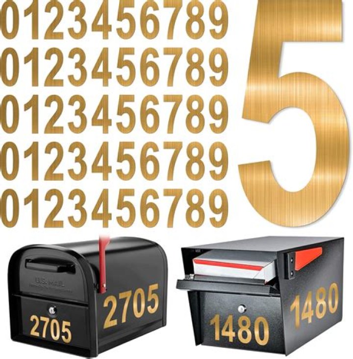 How do I get sticky numbers off my mailbox?
