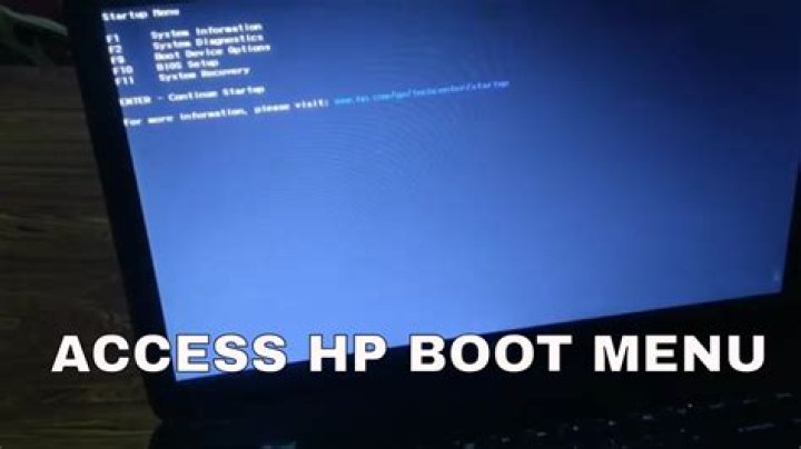 How do I get to boot options on HP?