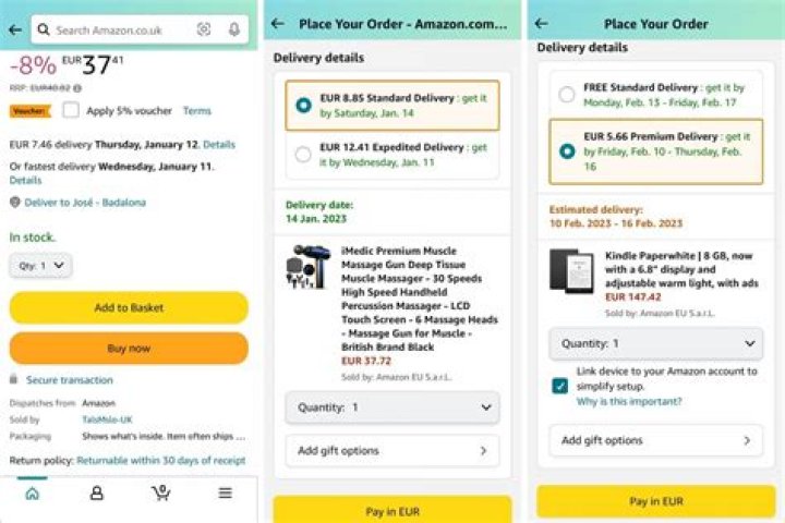 How do I give Amazon feedback for delivery?