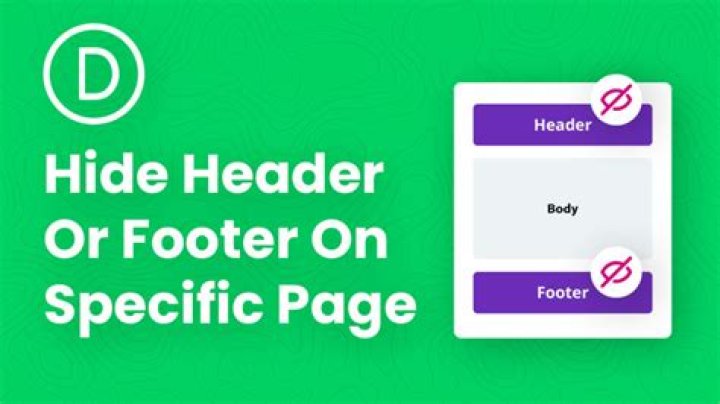 How do I hide the Divi header?