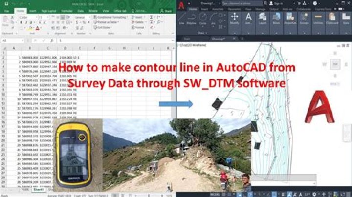 How do I import survey data into AutoCAD?