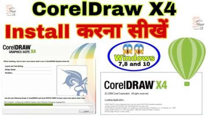How do I install CorelDRAW x4 on Windows 10?