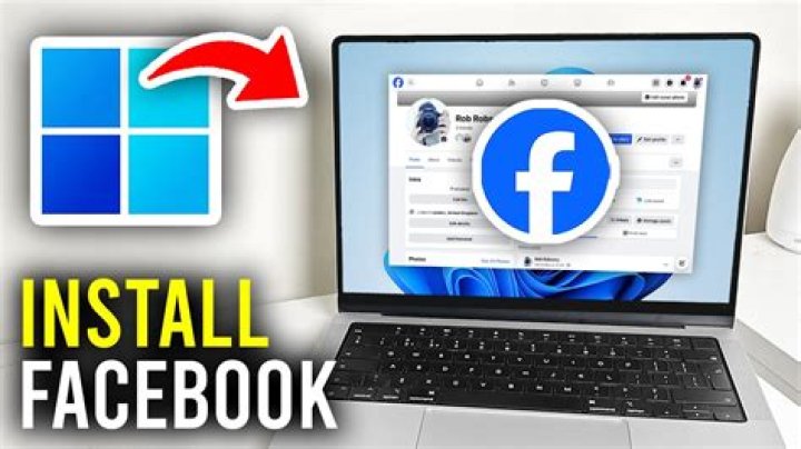 How do I install Facebook on my Windows 10 laptop?