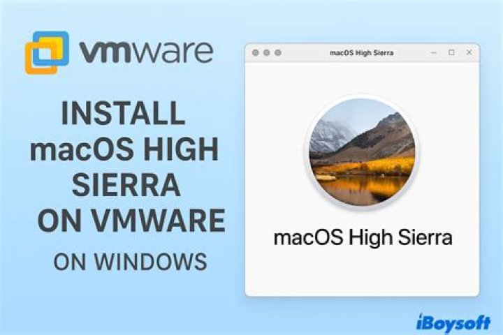 How do I install high Sierra on VMware workstation 14?
