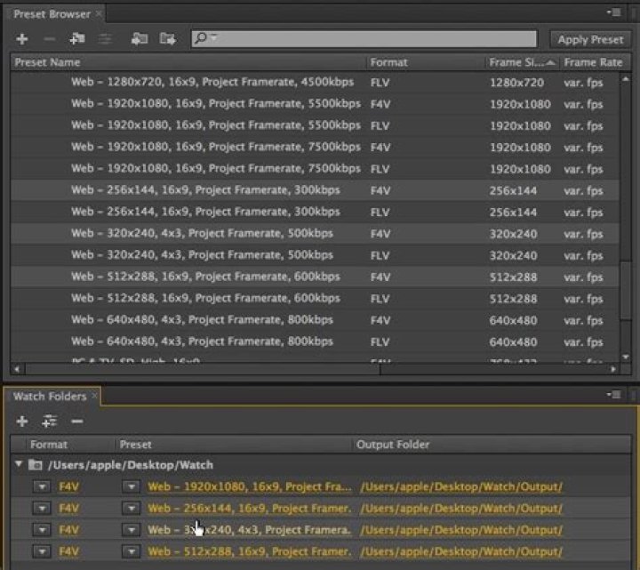 How do I install Media Encoder presets?