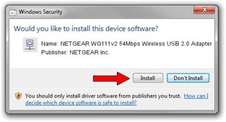How do I install Netgear Wireless USB Adapter WG111v2 without CD?