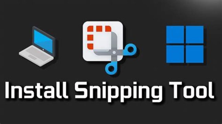 How do I install snipping tool on my laptop?