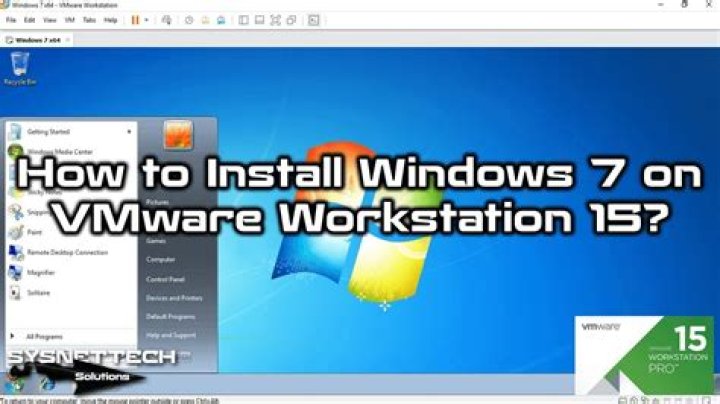 How do I install Windows 7 on VMware?