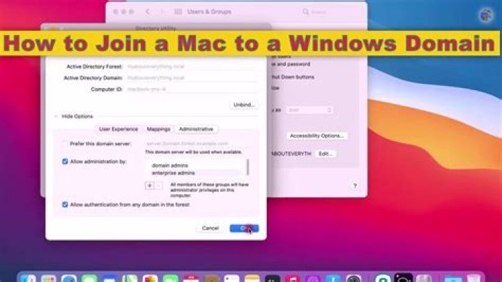 How do I join a Mac to a domain?