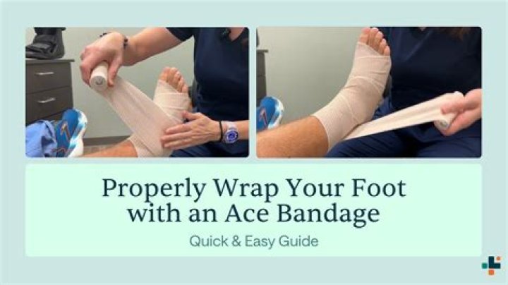 How do I keep my Ace bandage from sliding down?