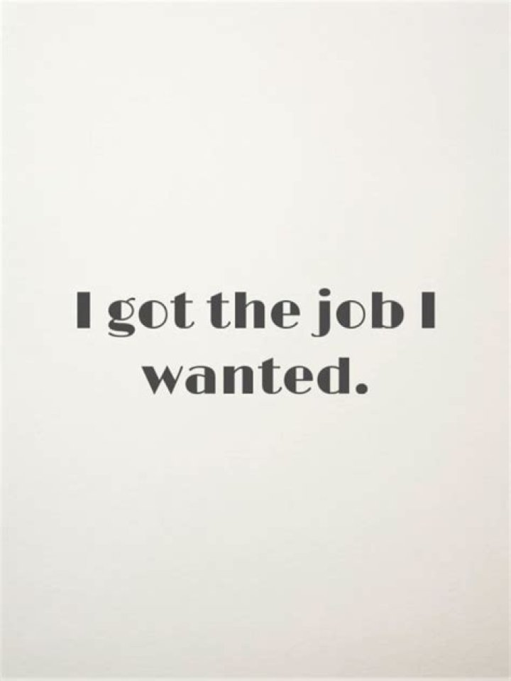 How do I know if I got the job?