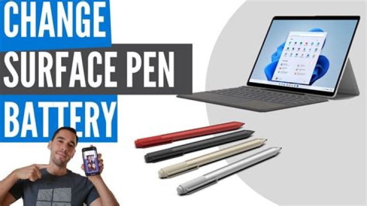 How do I know if my surface pen is out of battery?